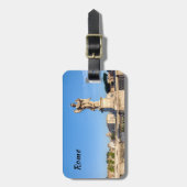 天使と王冠のトーンズ – サンタンジェロ，ローマ ラゲッジタグ (正面縦)