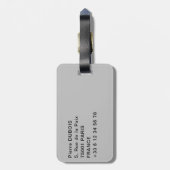 天使と王冠のトーンズ – サンタンジェロ，ローマ ラゲッジタグ (裏面縦)