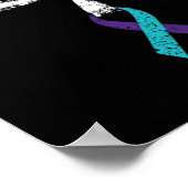 天使と自殺認識度自殺予防クロ ポスター (角)