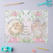 天使と花の切り離し 薄葉紙 (クラフト)