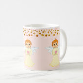 天使と金のドット紙吹雪 コーヒーマグカップ (正面右)