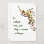 天使と雲のことわざと心地よい  シーズンカード (正面/裏面)