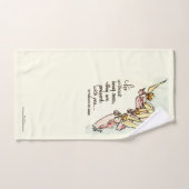 天使と雲のことわざと心地よい ハンドタオル (ハンドタオル)