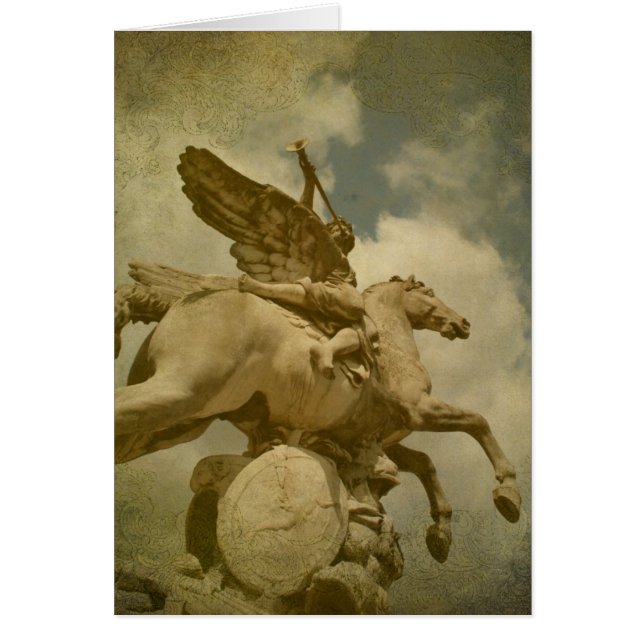 天使と馬の像 (正面)