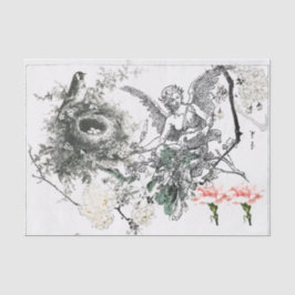 天使と鳥のティッシュペーパー 薄葉紙