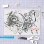 天使と鳥のティッシュペーパー 薄葉紙 (クラフト)