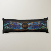 天使によってはカスタムなモノグラムまたは日付のシールの抱き枕が飛びます ボディピロー (裏面)