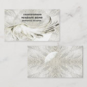 天使によってはヴィンテージのヨガ愛名刺が飛びます 名刺 (正面/裏面)