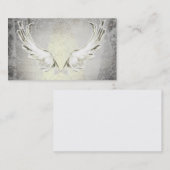 天使によっては天使の軽い木の名刺が飛びます 名刺 (正面/裏面)