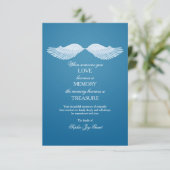 天使によっては悔やみや弔慰のサンキューカードが飛びます 招待状 (スタンド正面)