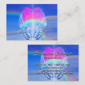 天使によっては虹のハートが飛びます 名刺 (正面/裏面)