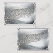 天使によっては銀製の軽い名刺が飛びます 名刺 (正面/裏面)