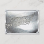 天使によっては銀製の軽い名刺が飛びます 名刺 (裏面)