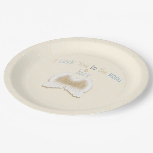 天使によっては9"飛びます紙皿が ペーパープレート (アングル)