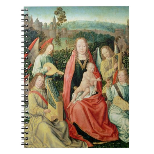 天使によって囲まれるマドンナおよび子供 ノートブック (正面)