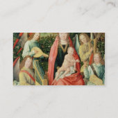 天使によって囲まれるマドンナおよび子供 名刺 (裏面)