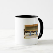 天使によって食べ物を与えられるSt Dominicおよび彼の友達 マグカップ (正面右)