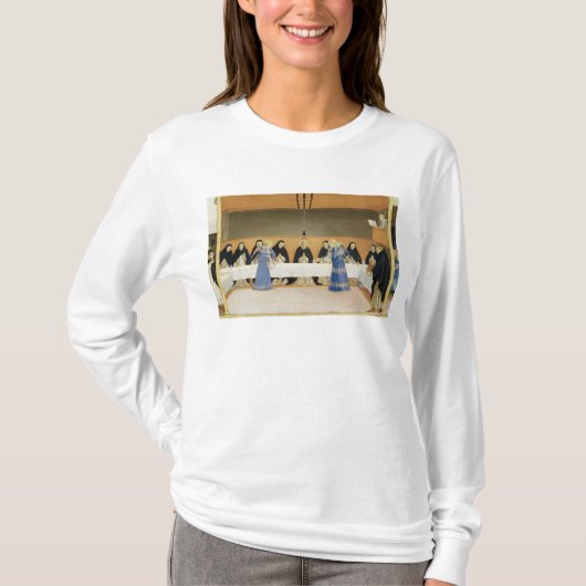 天使によって食べ物を与えられるSt Dominicおよび彼の友達 Tシャツ (正面)