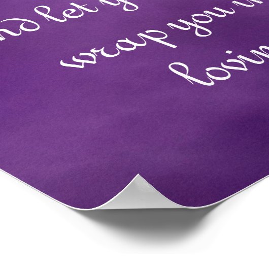 天使に包まれ…心地よい引用文 ポスター (角)