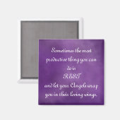 天使に包まれ…心地よい引用文 マグネット (正面/裏面)