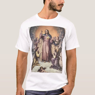 天使に愛されたイエスの聖なるハート Tシャツ