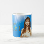 天使に感動する コーヒーマグカップ (中央)