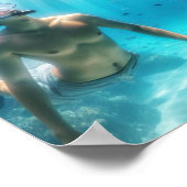 天使に驚いたダイバー ポスター (角)