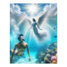 天使に驚いたダイバー