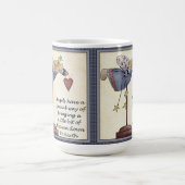 天使に15のoz方法クラシックがあります。 白いマグ コーヒーマグカップ (中央)