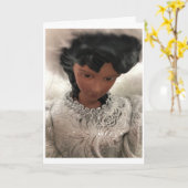 天使に**聖降誕祭** カード (黄色い花)