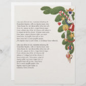 天使のいるビンテージのクリスマスツリーブランチ（右） (正面/裏面)