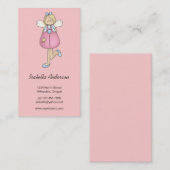 天使のおどけ · 天使 · ピンク 名刺 (正面/裏面)