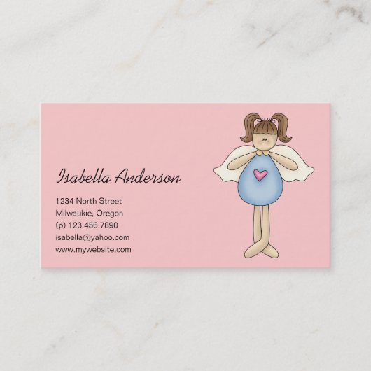 天使のおどけ · 天使 · 青い 名刺 (正面)