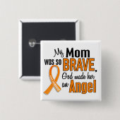 天使のお母さんの白血病 缶バッジ (正面&裏面)