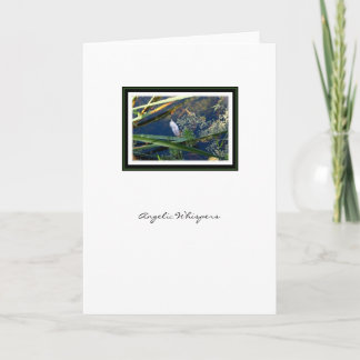 天使のささやきの天使の羽-挨拶状 カード