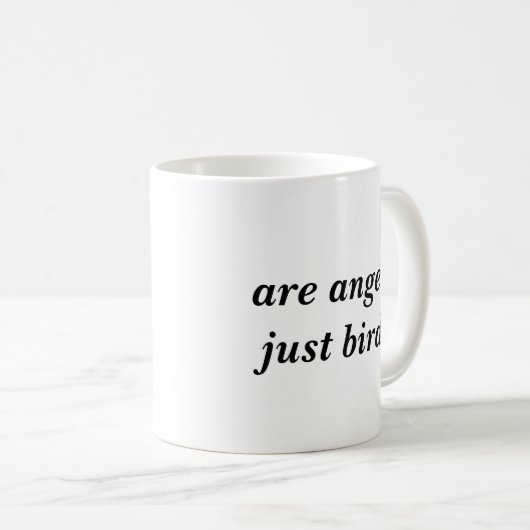 天使のちょうど鳥のマグはあります コーヒーマグカップ (正面右)