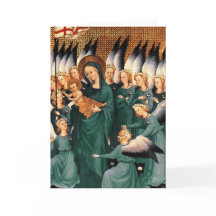 天使のまわりにヴァージンとキリストの子