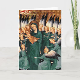 天使のまわりにヴァージンとキリストの子 シーズンカード