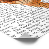 天使のようなピンクのハローを持つブラッドハウンド ポスター (角)