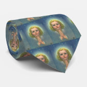 天使のようなブロンドの女の子とハローとスター祈ズ ネクタイ (ロール)