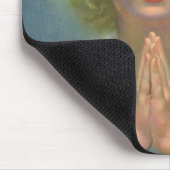 天使のようなブロンドの女の子とハローとスター祈ズ マウスパッド (コーナー)