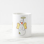 天使のような雪の天使 コーヒーマグカップ (中央)