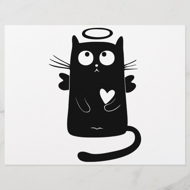 天使のような黒猫の漫画 (正面)