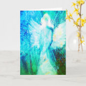 天使のような どこまでも透き通った水のような あなたのことを想う グリーティングカード カード (黄色い花)
