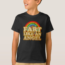 天使のようにおならをする Tシャツ