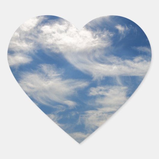 天使のように雲回飛んでいるる ハートシール (正面)