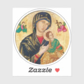 天使のアイコンを持つテオトコスとキリストの子供 シール (シート)