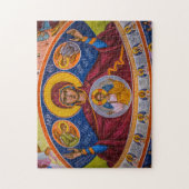 天使のアイコンを持つトオトコスとキリストの子供 ジグソーパズル (縦)