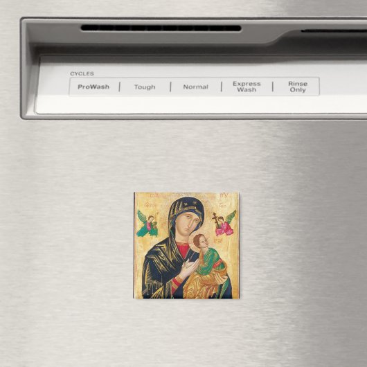 天使のアイコンを持つトオトコスとキリストの子供 マグネット (インサイチュ (食洗機))