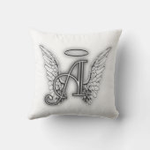 天使のアルファベットによっては最初の後者ハローが飛びます クッション (裏面)